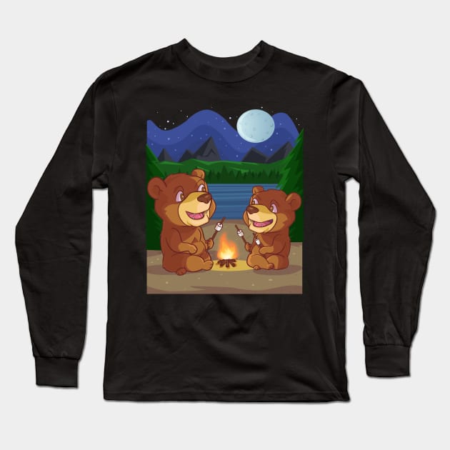 Great Smoky Mountains National Park Bear Long Sleeve T-Shirt by Noseking